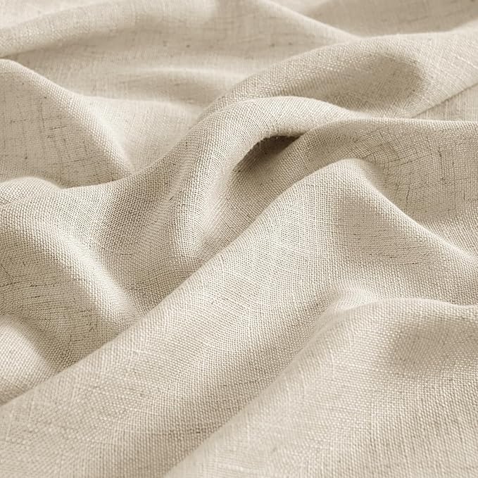 MIULEE Linen Curtains 52x108 Inch Length 2 Panels - Image 4