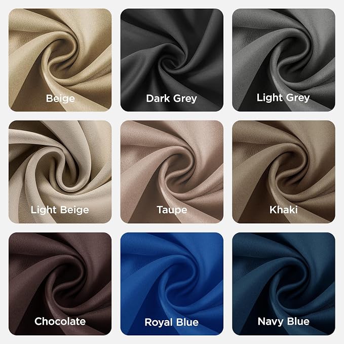 Joydeco Blackout Curtains 54 Inch Length 2 Panels Set, Thermal Insulated Long - Image 9