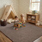 4x6 Coffee/White Area Rug Washable Non-Slip Soft - Image 3
