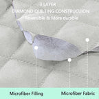Reversible Recliner Chair Covers, Light Grey | Chair Covers - Image 3