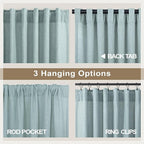 Pitalk Aqua Curtains 45 inch Length - Image 5
