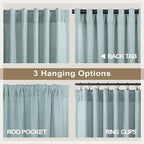 Seafoam Green Curtains 38 Inch Wide - Image 5