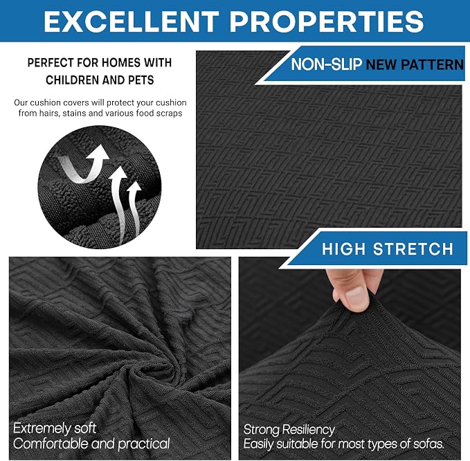 XINEAGE 2026 New 4 Pieces Extra Large Couch Covers - Image 5