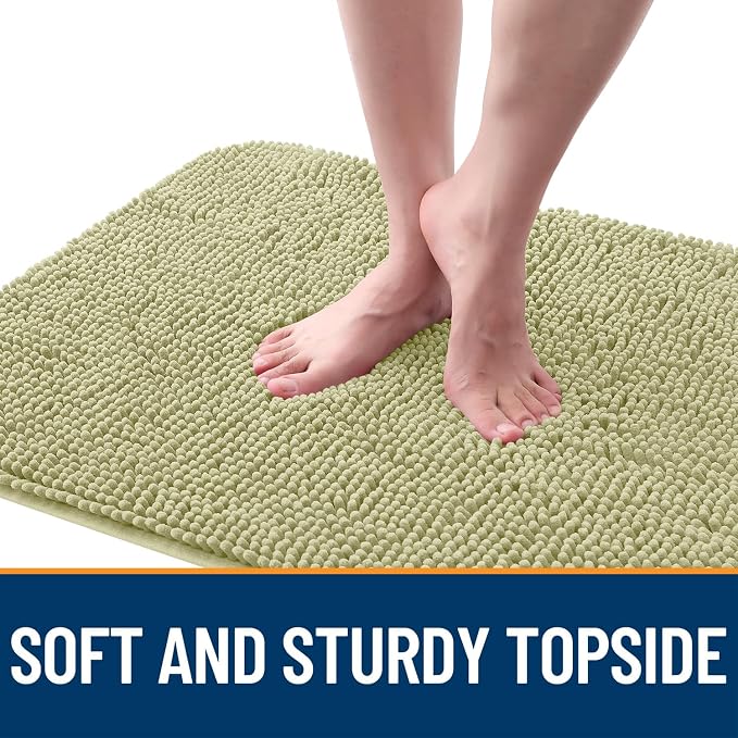 OLANLY Dog Door Mat for Muddy Paws 35x24, Super Absorbent Chenille Mud Mat | - Image 4