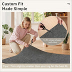 Soalmost 6x9 Non Slip Rug Pads, 1/4" Thick Felt Cushioned Rug Gripper Pad | - Image 8
