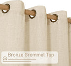 Semi Sheer Linen Curtains 72 inches Long - Image 3