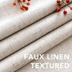 H.VERSAILTEX Linen Curtains 100% Blackout Curtains - Image 4