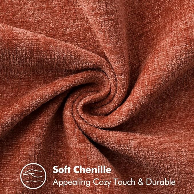 MIULEE Fall Decorative Couch Throw Pillow Covers 16x16 Inch Burnt Orange | 2 - Image 3