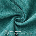 MIULEE Decorative Lumbar Throw Pillow Covers 12x20 Inch Teal 2 Pack | Farmhouse - Image 3
