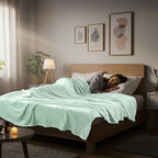 Utopia Bedding Soft Fleece Bed Blanket Queen Size Mint Green | Microfiber Plush - Image 6