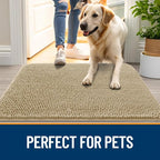OLANLY Dog Door Mat for Muddy Paws 24x16, Super Absorbent Chenille Mud Mat | - Image 6