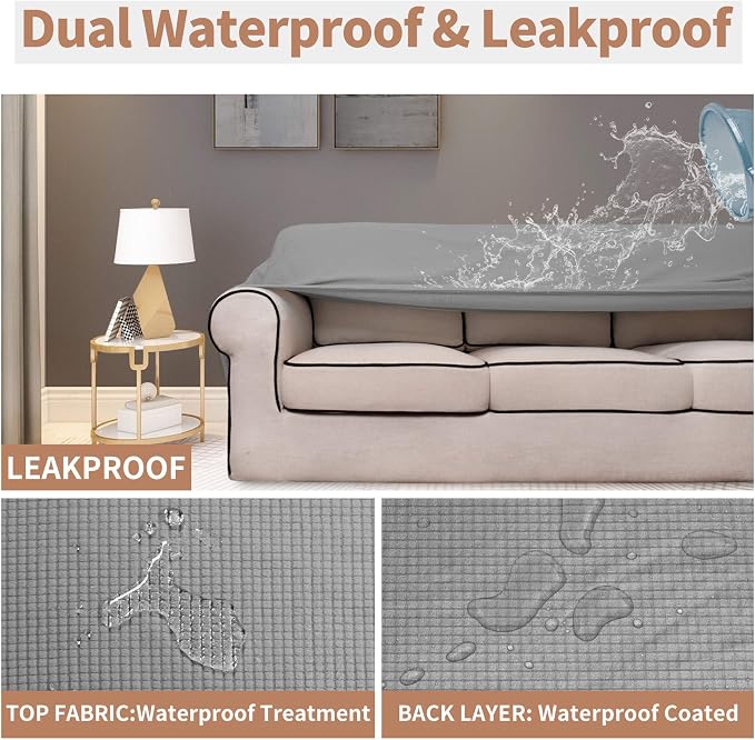 Easy-Going 100% Waterproof Oversized Loveseat Cover, Couch Cover - Image 3