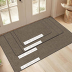 Ultra Thin Indoor Door Mat 17"x29", Non Slip Doormats, Rubber Backing, - Image 2