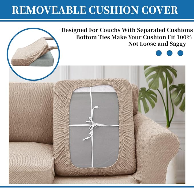 XINEAGE 2026 New 4 Pieces Extra Large Couch Covers - Image 6