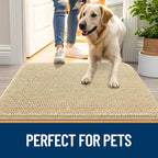 OLANLY Dog Door Mat for Muddy Paws 50x30, Super Absorbent Chenille Mud Mat | - Image 6