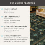 Washable Insect 2x6 Runner Rug for Hallway- Stain Resistant Kitchen Runners - Image 7