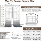 Chyhomenyc Sky Blue Sheer Curtains 78 Inches Long 2 Panels Set - Image 6