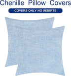 CaliTime Decorative Couch Throw Pillow Covers 20 X 20 Inches Baby Blue | Pack - Image 6