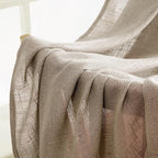 MIULEE Taupe Grey Linen Curtains 52x84 Inch Length 2 Panels - Image 6