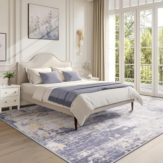RELEANY Washable 9'x12' Abstract Area Rug - Image 7