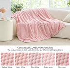 BEDELITE Pink Queen Blanket for Bed, Soft Cozy Gifts for Women, 90 * 90 | 3D - Image 6