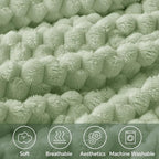 BEDELITE Sage Green Throw Blanket - Image 3