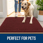 OLANLY Dog Door Mat for Muddy Paws 44x24, Super Absorbent Chenille Mud Mat | - Image 6