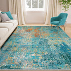 RELEANY Washable 5'x8' Abstract Area Rug - Image 9
