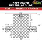 Easy-Going Reversible Couch Cover, 3 Cushion Sofa, Washable Slipcover - Image 6