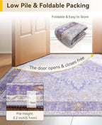 RELEANY Washable Area Rug, Runner 2'6"x5', Water Repellent, Pet Friendly - Image 5