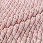 Set of 4 Light Pink Decorative Throw Pillow Covers 26x26 Inch Corduroy Pillow - Image 3