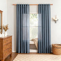 MYSKY HOME 72 Inches Long Semi Sheer Curtains Light Filtering Window Drapes by MYSKYHOME