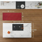 Hallway Runner Rug Woven Washable Long Kitchen Runner Red 2x5 ft | Boho Soft - Image 2