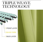 NICETOWN Fresh Green Blackout Curtains 48 inches Long - Image 3
