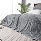 BEDELITE 3D Ribbed Jacquard Grey King Size Blankets - Image 8