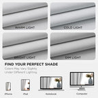 Joydeco White Curtains 45 Inches Long 2 Panels Set, Thermal Insulated Long - Image 6