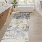 LOONGRUG Runner Rug 3x8 Washable Non-Slip Kitchen Neutral Modern Rug | Abstract - Image 5