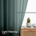 Green Sheer Curtains 78 Inches Long - Image 6