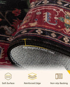 RELEANY Washable Area Rug, Small 2'x4', Water Repellent, Pet Friendly, Vintage - Image 2