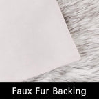 Latepis White with Grey Tips Sheepskin Rugs 4x6, Faux Fur Rug - Image 4