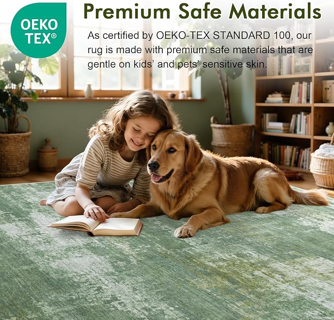 6x9 Ft Large Area Rugs for Living Room, Soft Non-Slip Washable Rugs Modern - Image 5