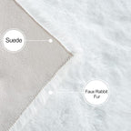 ORINOVA White Faux Fur Rug 5x7 Rugs - Image 5