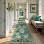 RELEANY Washable Area Rug, Runner 2'6"x12', Water Repellent, Pet Friendly by RELEANY