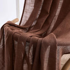 MIULEE Chocolate Brown Linen Curtains 52x96 Inch - Image 6
