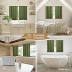 Light Filtering Linen Curtains 63 inches Long - Image 6