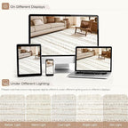 cotiled Boho 7x9 Area Rug for Living Room: Large Moroccan Washable Rug | Solve - Image 8