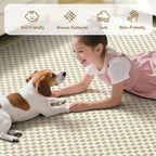 Kitchen Runner Rug Mat Non Slip Hallway Runner Washable Beige 2x6 ft | Boho - Image 4