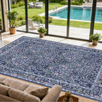 9x12 Washable Area Rugs for Living Room, Stain Resistant Vintage Rugs for - Image 3