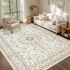 10x14 Area Rugs Living Room: Washable Vintage Rug - Image 2