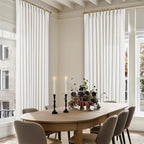 Beige White Pinch Pleat Semi Sheer Linen Curtain W70xL108 1 Panel | Light by Twodrapes